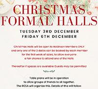 Christmas Formal Halls
